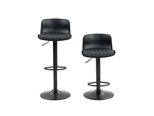 tabouret de bar assise réglable en hauteur PANGIVO W3750P450880 - noir