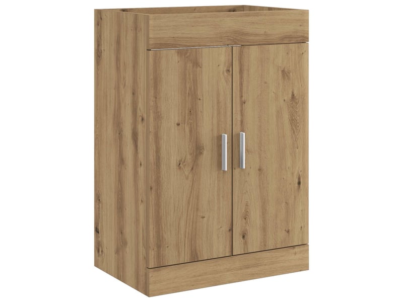 Ensemble de mobilier de salle de bain chêne artisanal shl5146 - Conforama D
