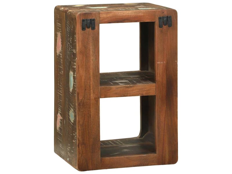  Meuble tv - banc tv - meuble de rangement avec étagère multicolore bois massif de récupération  - Conforama E