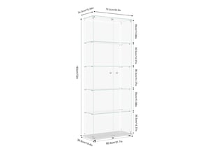 Vitrine coloris blanc <strong></strong> <strong></strong> - x