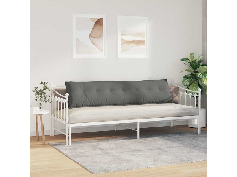  Coussin de dos, coussin de dossier gris foncé 200 x 50 cm tissu en microfibre cf54712  - Conforama D