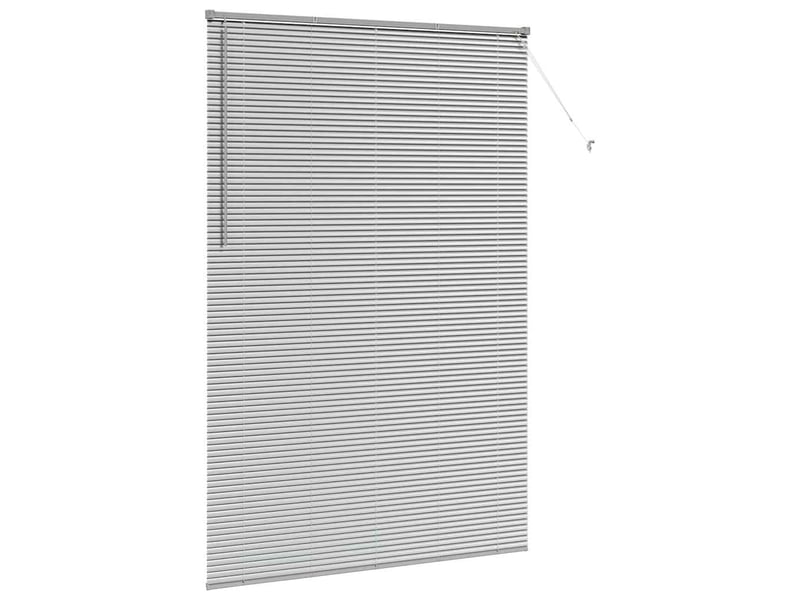 Store vénitien, store de fenêtre argenté 220 x 145 cm 25 mm aluminium cf47592 - Conforama E