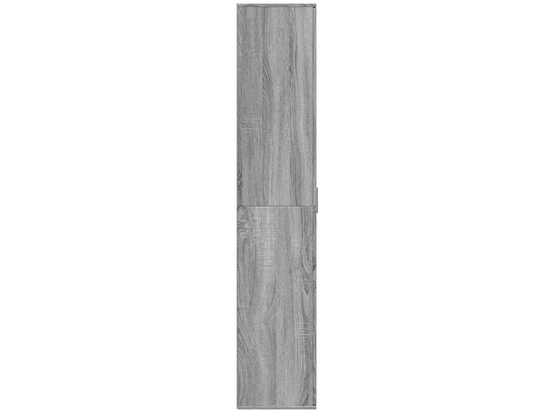  Buffet haut - bahut - meuble de rangement sonoma gris 80x35x180 cm bois d'ingénierie  - Conforama D