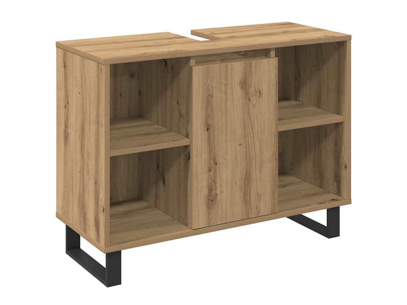  Ensemble de mobilier de salle de bain 3 pc marron cf64404  - Conforama D