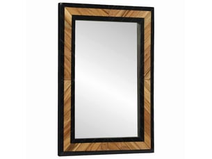 Miroir rectangulaire à fixer coloris noir <strong></strong>  <strong></strong> - 70 cm x 70 cm