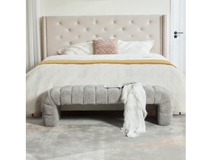 Banquette lit convertible couchage Occasionnel MODENVIE  gris