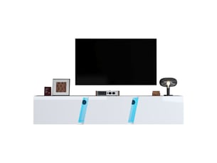 Meuble tv coloris blanc 180 cm <strong></strong>  <strong></strong>