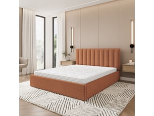Lit coffre 140x200 cm MASSENO   coloris cuivré