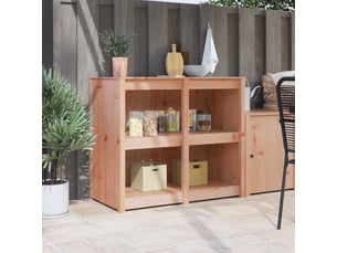 Meuble de rangement, armoire de cuisine meppel bois douglas 106x55x92cm