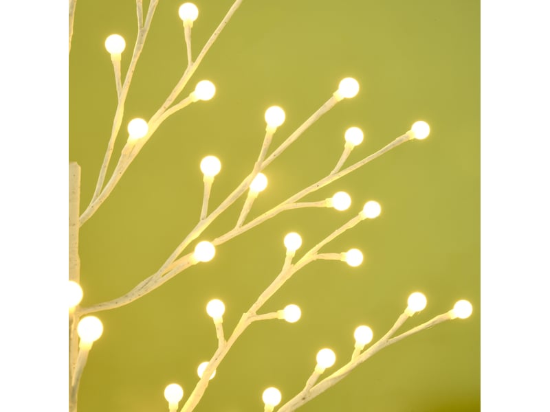  Arbre lumineux imitation bouleau 20x20x150 cm 120 led blanc  - Conforama D