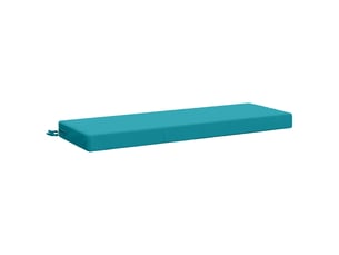 Coussin de banc, coussin d'assise, coussin de canapé soest 100 % polyester turquoise 100 x 40 x 8 cm cf53627