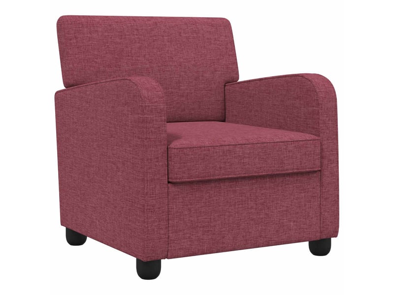 Vidaxl fauteuil bordeaux tissu - Conforama A
