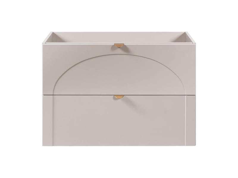 Meuble sous-vasque suspendu aura 160 cm avec plan blanc cachemire mat k - Conforama D
