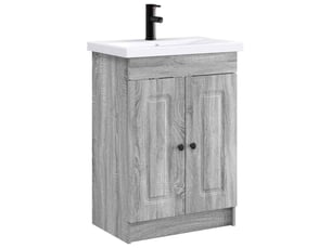 Ensemble de mobilier de salle de bain sonoma gris shl1939