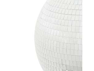Suspension de noël boule disco argentée d. 40 cm