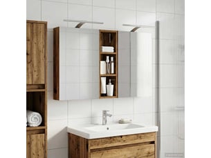 Ensemble de meubles de salle de bain 3 pcs 100x10.5x60.5 cm shl2699