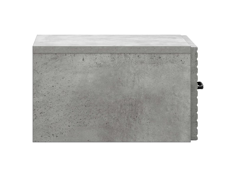  Table de chevet - cabinet de chevet - table de nuit mural gris béton 34,5 x 33 x 20 cm  - Conforama E