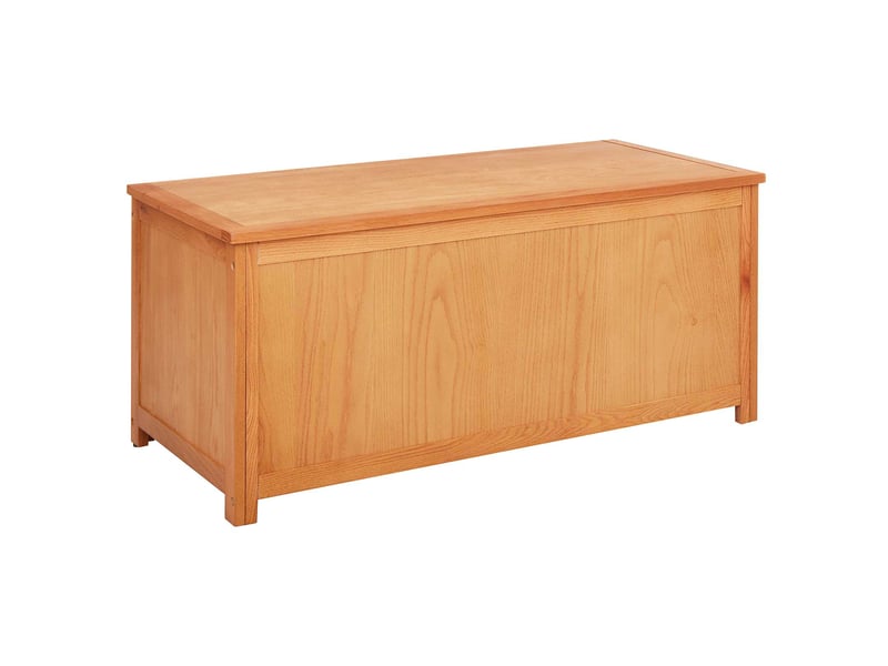 Boîte de rangement, coffre de rangement 110x45x45 cm bois de chêne massif - Conforama A