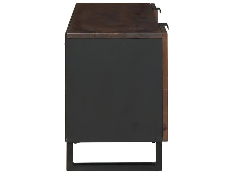  Meuble tv - unites tv 105 x 33 x 46 cm noyer bois d'ingénierie  - Conforama D