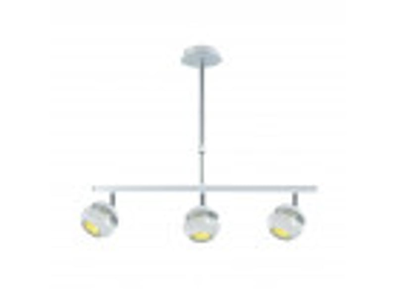  Fabrilamp beethoven, suspension, moderne, 3 x gu10, blancargenté, 44-68 x 56.5 x 12 cm 142053001 - Conforama D