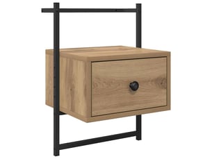 Table de chevet - cabinet de chevet - table de nuit chêne artisanal 35 x 30 x 51 cm