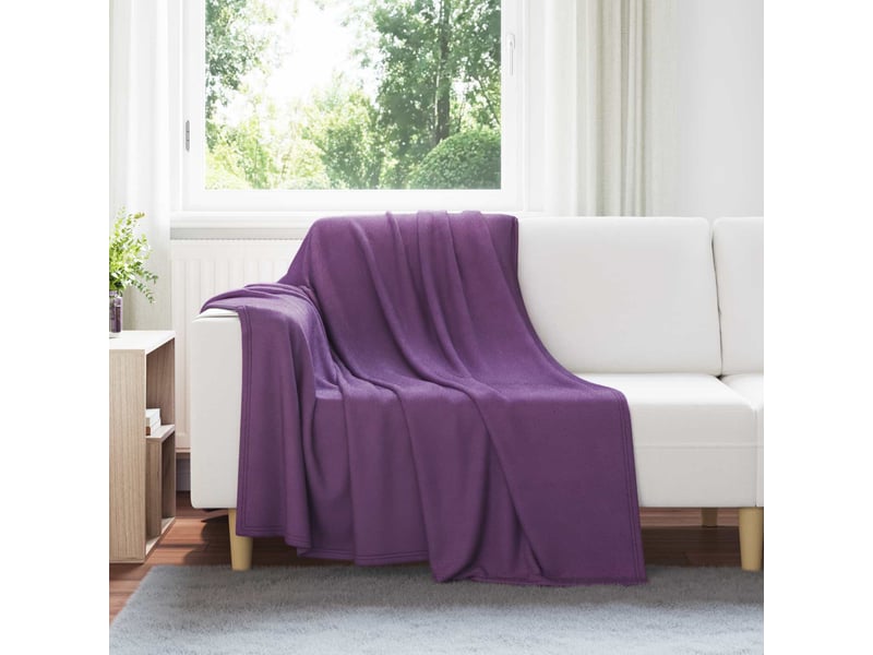  Couverture jetée de canapé 24 pcs pourpre 200x150 cm 10.08 kg polaire  - Conforama B