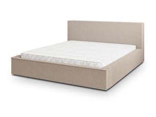 Lit coffre 180x200 cm <strong>MASSENO</strong> <strong></strong> coloris beige