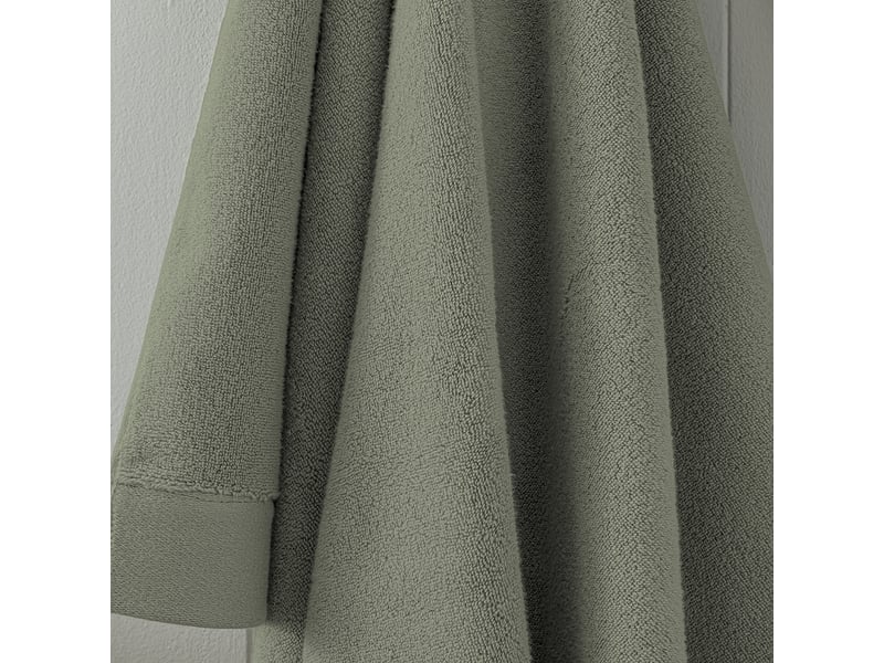  Drap de bain softy 100 x 150 cm éponge zero twist 100% coton peigné 600 gm² romarin CP-DDBAINSOFTY-ROMARIN - Conforama E