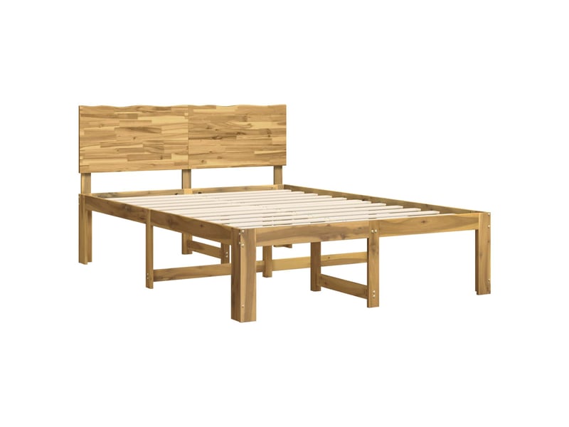 Lit double- lit adulte - cadre de lit double avec tête de lit rostock blanc 135 x 190 cm - Conforama B