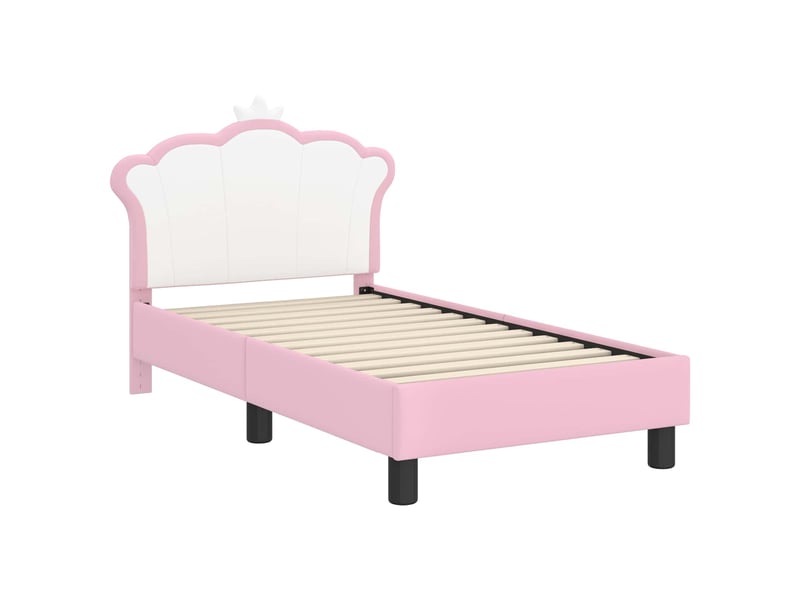 Lit simple- lit adulte - cadre de lit pour tout-petit avec tête de lit rose 70 x 140 cm - Conforama C
