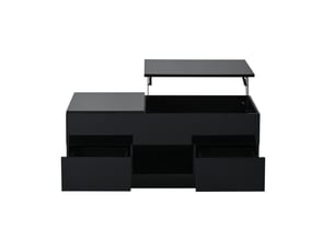 Table basse coloris noir PANGIVO N625P404441S - 45 cmx100 cm