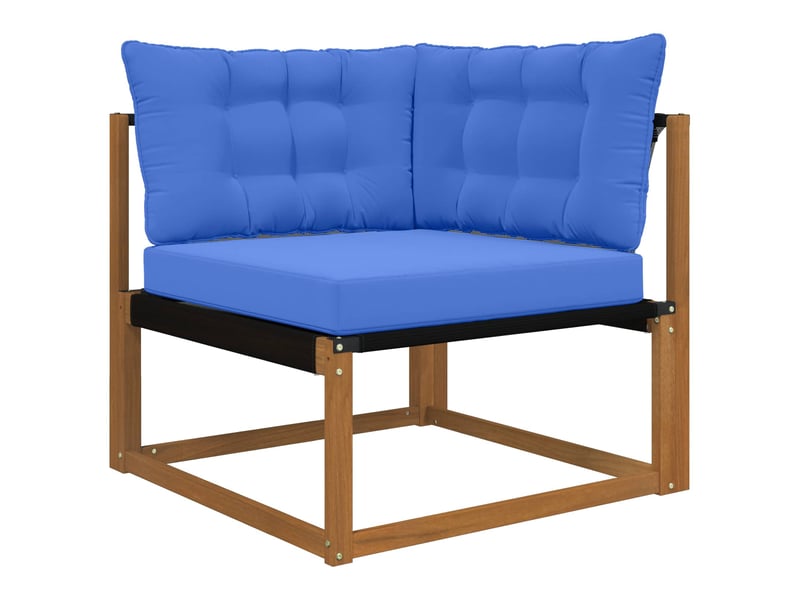Coussin de canapé d'extérieur, coussin de chaise polyester bleu royal cf54031 - Conforama C