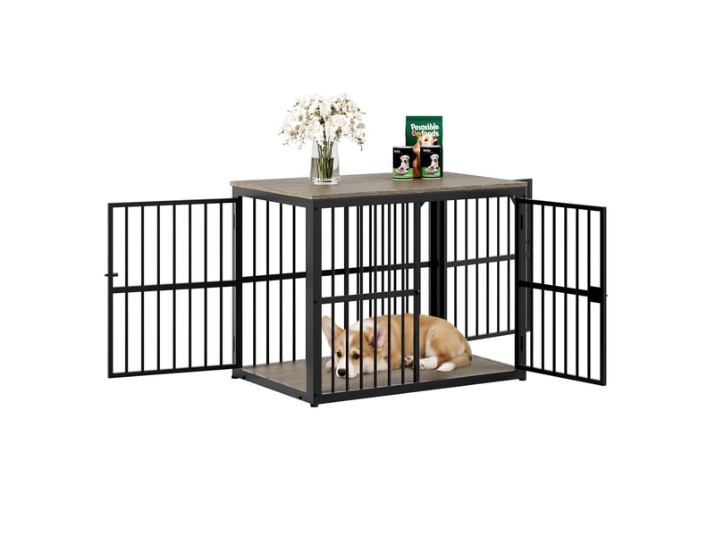  Meuble modulaire 84x56x66 cm 3 portes métal gris  - Conforama A