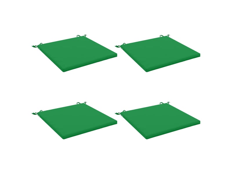  Lot de 4 coussins de siège, coussins d'assise soest 100 % polyester vert cf60605  - Conforama A