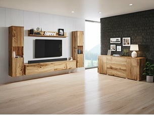 Meuble tv coloris marron 18 cm