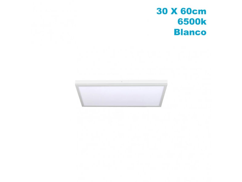  Panneau led en saillie fabrilamp tivoli 36 w 3060 lm 6500 k blanc 2,5 x 30 x 60 cm 162486001 - Conforama C