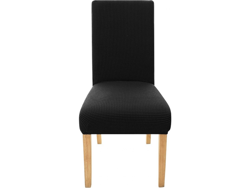  Housse de chaise monobloc en jacquard élastique, en spandex élastique, noire XLH-ZLS-009291ZLS - Conforama A