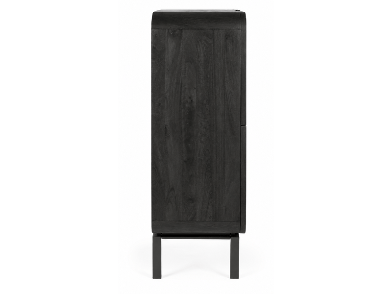  Meuble de salle à manger 4 portes , manguier noir, mira  - Conforama E