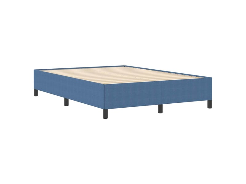  Lit double- lit adulte -  lit à lattes bleu 140 x 190 cm tissu en velours côtelé  - Conforama C