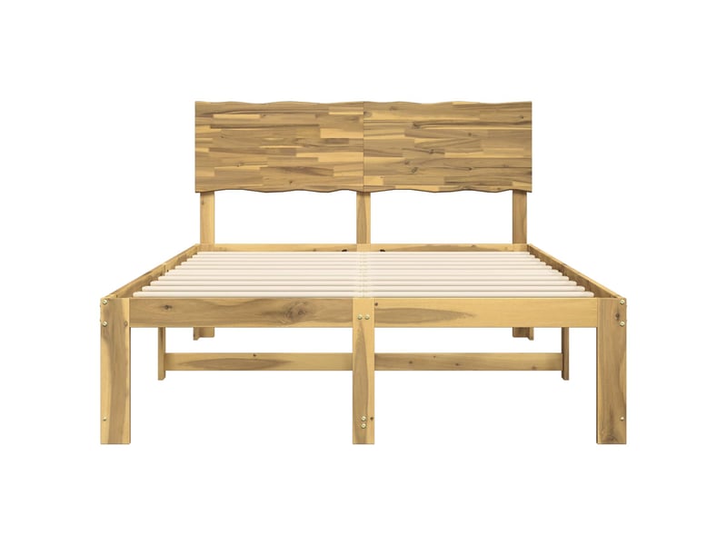 Lit double- lit adulte - cadre de lit double avec tête de lit rostock blanc 135 x 190 cm - Conforama C