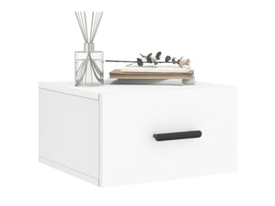 Table de chevet - cabinet de chevet - table de nuit murale blanc 35x35x20 cm