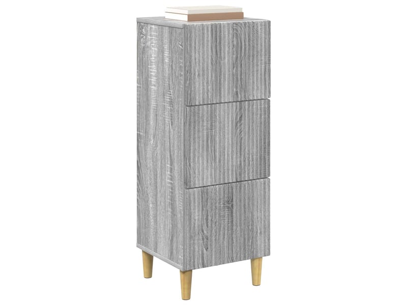  Armoire de rangement bureau, armoire à tiroirs sonoma gris 33 x 34,5 x 90 cm shl4682  - Conforama C