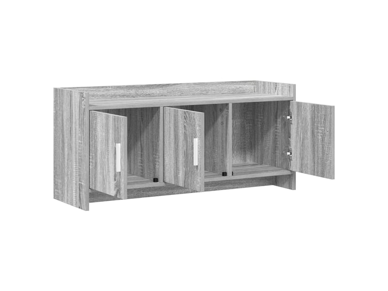  Meuble tv - banc tv - meuble de rangement 102 x 33 x 47 cm sonoma gris bois d'ingénierie  - Conforama D