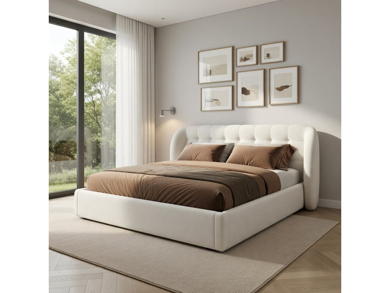  Canapé-lit pour enfant 90 × 200 cm, avec lit coulissant, forme en l, velours, rose  - Conforama B