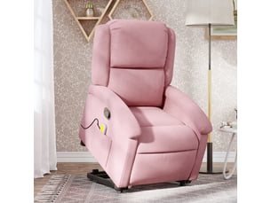 Fauteuil fixe Velours rose