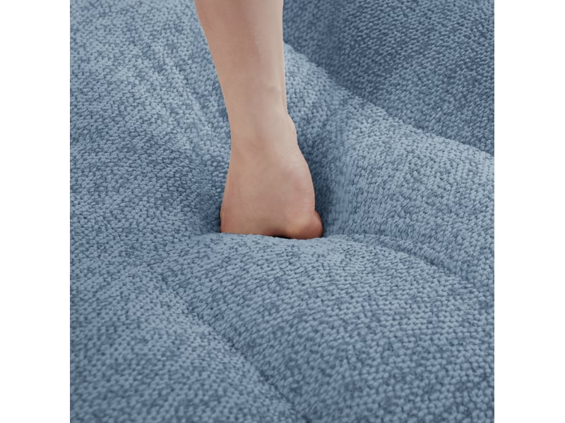  Pouf brravo 104x61x45 cm sans cadre bleu  - Conforama D