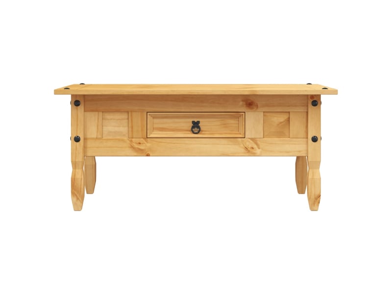  Table basse | table de salon pin mexicain gamme corona 100 x 55 x 44 cm  - Conforama C
