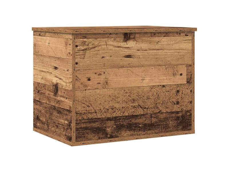  Boîte de rangement, coffre de rangement bois ancien 60x42x46 cm  - Conforama A