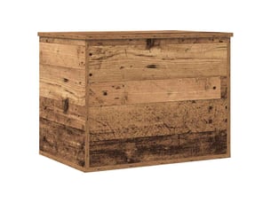 Boîte de rangement, coffre de rangement bois ancien 60x42x46 cm