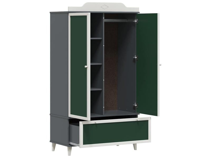  Armoire de rangement créatif pour enfants roros gris et blanc shl97266  - Conforama E